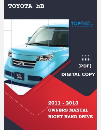 toyota bb 2011 2012 2013 owners manual in english